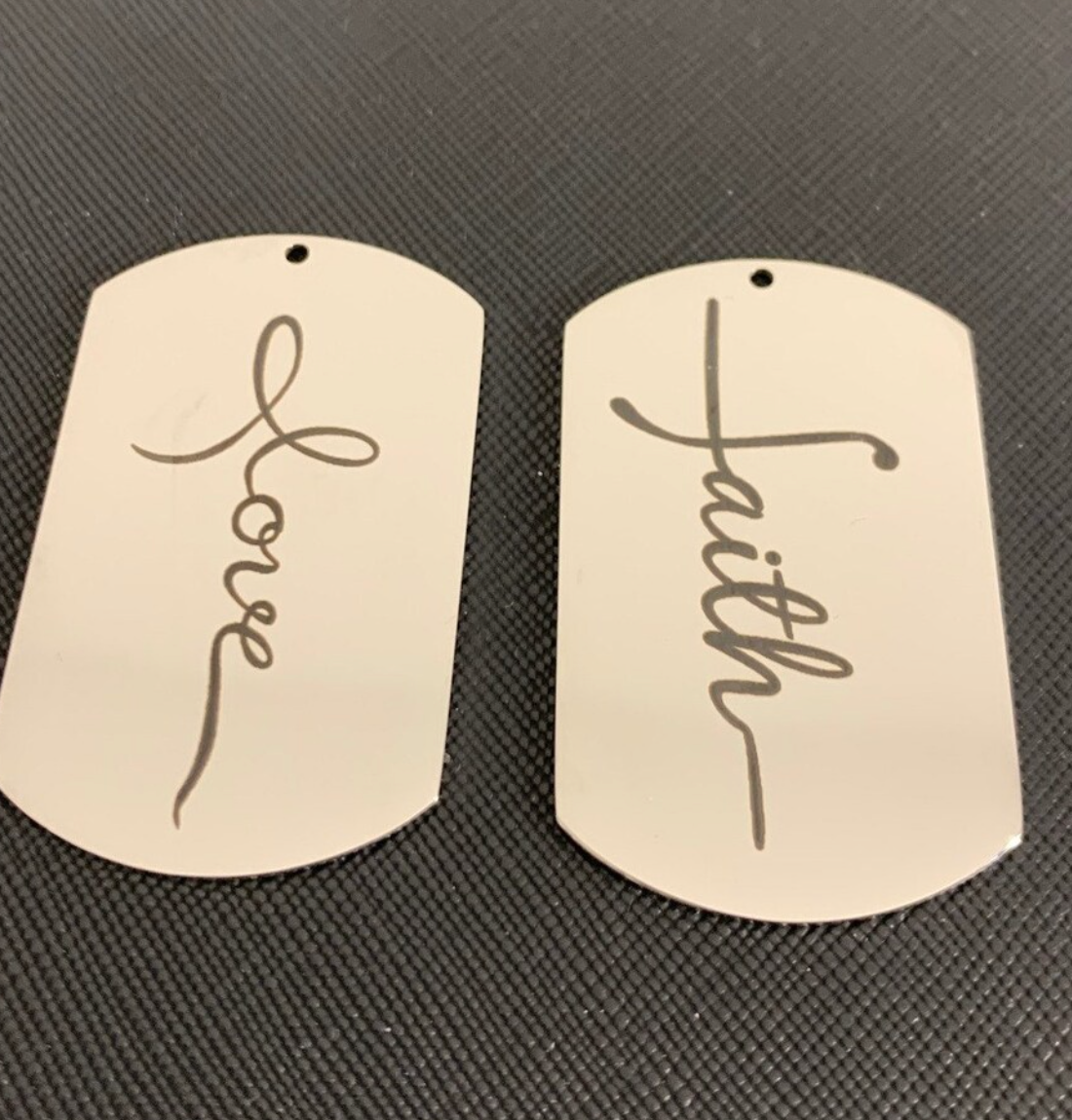 Dog Tag Blanks-Stainless Steel -Single Or Package of 10, Highly Polished Shiny Or Matte , High Quality, USA, Stainless Steel Tags-Military