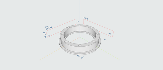 Embedded Machined Part 50 Hole