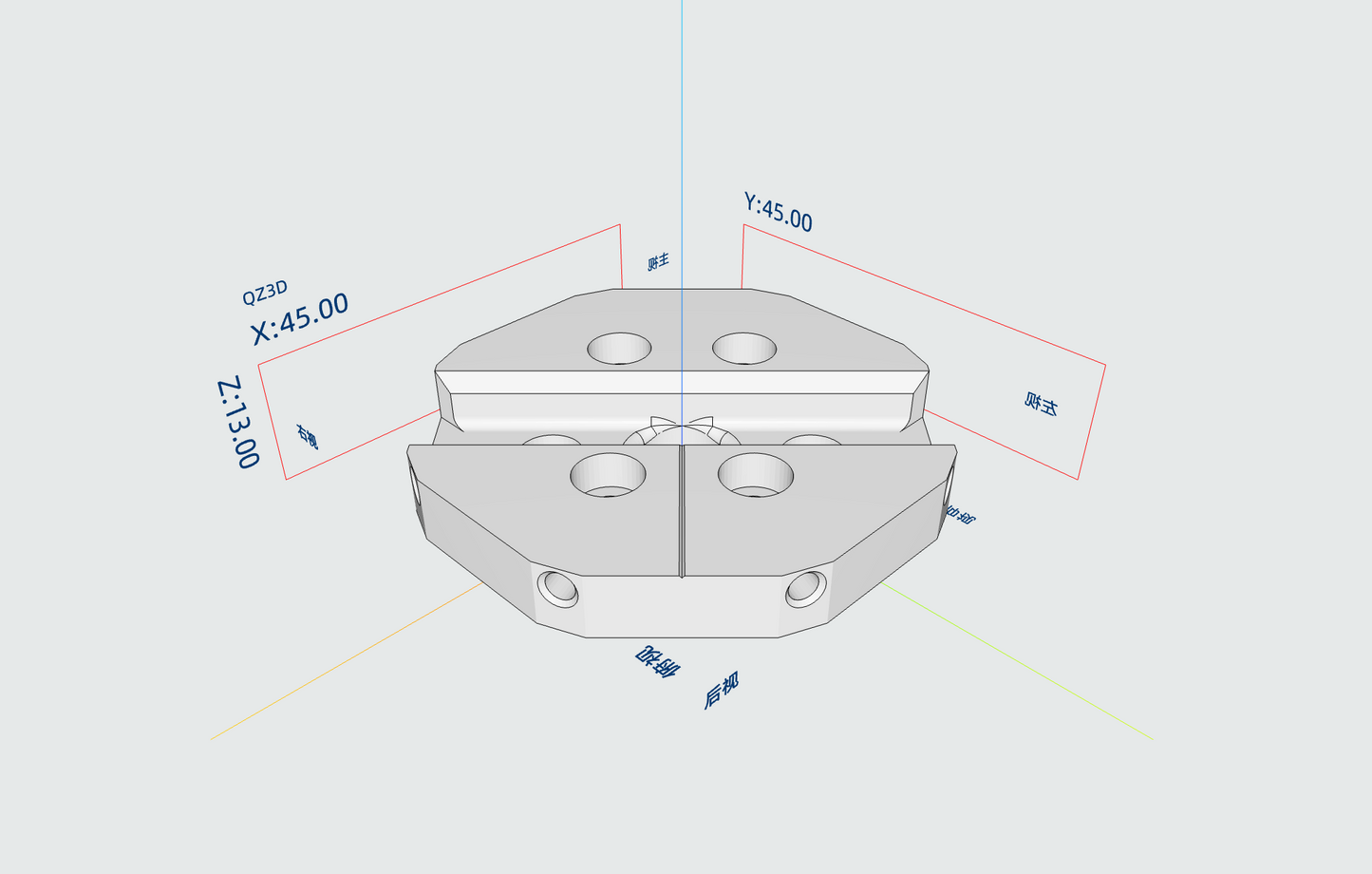 Output Hex Flange